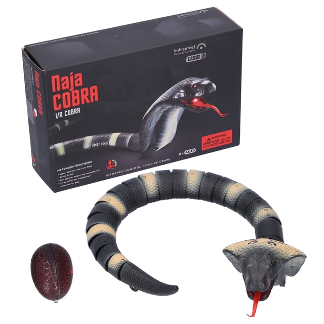 Jouet de Serpent à Télécommande, Jouets de Modèle Animal Facile à Utiliser Jouet de Modélisation Réaliste Usure- Plastique Matériel Infrarouge Serpent Jouet pour Jouet Délicat pour Cadeau Bleu, Rayures