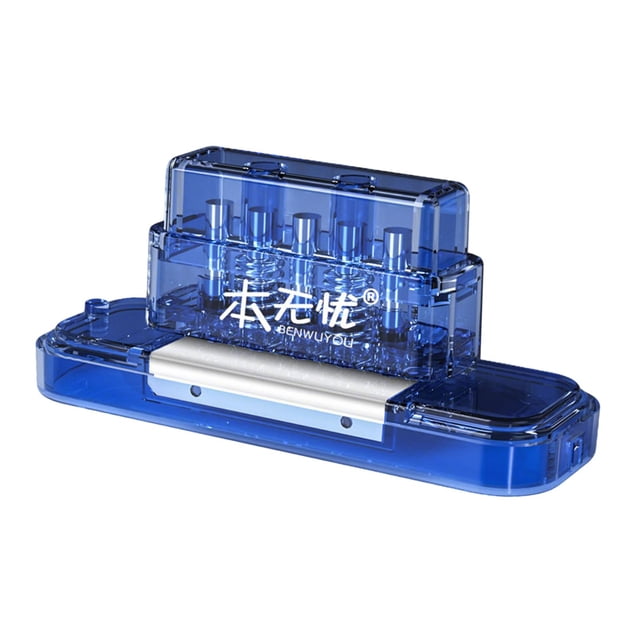 arctrm Perforatrice Mini à 5 Trous Perforatrice Portable Personnelle Reliure Multifonctionnelle pour Bleu