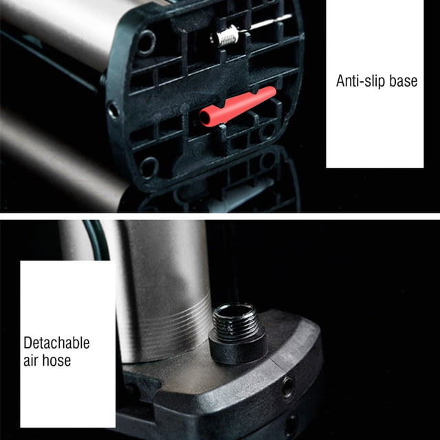 Bike Foot Pump, Bike Floor Pumps High Pressure For Tire Air Pump For Bike