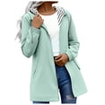 thumbnail image 1 of Mgmyaa Imperméable Long pour Femme, Manteau de Pluie Léger à Capuche, Coupe-Vent, Trench, Randonnée Plein Air, 1 of 6