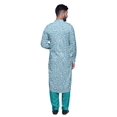 thumbnail image 5 of Atasi Kurta Pathani pour Hommes à Col Classique à Manches Longues Salwar Ensemble de Kurta de Mariage, 5 of 5