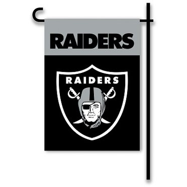 Oakland Raiders Home / Yard Flag 13" x 18" 2-Sided