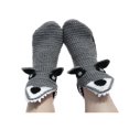 thumbnail image 3 of Knitted Crocodile Socks 3D Animal Socks Knitting Pattern Socks Fun Christmas Gift to Kids Adults, 3 of 5