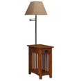 thumbnail image 1 of Leick Furniture Mission Chairside Solid Wood Lamp Table Medium in Oak, 1 of 2