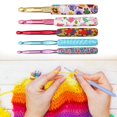thumbnail image 4 of yuksok 5pcs Crochet Hooks Set Knitting Needles Sewing Tool for Arthritic Hands Yarn, 4 of 9