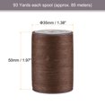 thumbnail image 2 of Unique Bargains Thin Waxed Thread 93 Yards 0.65mm Polyester String Cord for Machine Sewing Hand Quilting Weaving, Coffee, 2 of 5