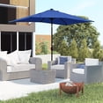 thumbnail image 2 of Outsunny Solar Patio Umbrella with LED and Tilt, Table Umbrella, Dark Blue, 2 of 10