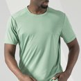 thumbnail image 4 of QIPOPIQ T-Shirts Décontractés pour Hommes Coupe Ajustée à Manches Courtes Doux Légers Col en V/col Ras du Cou Liquidation, 4 of 6