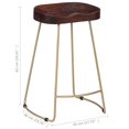 thumbnail image 4 of vidaXL Gavin Bar Stools 2 pcs Solid Mango Wood, 4 of 5