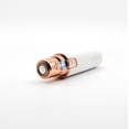 thumbnail image 2 of KENZZI 2-in-1 Rechargeable Facial Hair Remover and Eyebrow Trimmer, Includes Built-In LED Light and Two Easy to Swap Heads to Shape your Eyebrows and Gently Remove Facial Hair, White and Rose Gold, 2 of 9