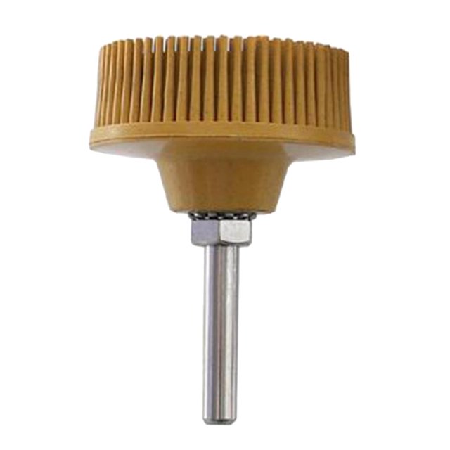 Brosse à Disque Effilée 1/4 Pieds' Brosse de Polissage 2 Po Jaune