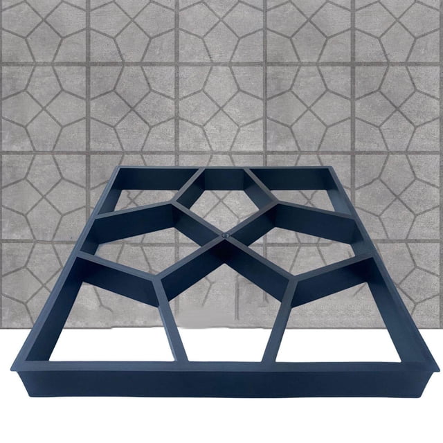 pitrice Reusable Garden Paving Mould DIY Paving Road Path Mold for Fence Patio Lawn