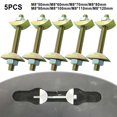 thumbnail image 3 of 5pcs Screw Nut Bolt Kit Toggle Bolt Bed Connecting Bolts Heavy-duty Fasteners Furniture Accessories Chair Fixing Connector, 3 of 10
