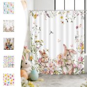 Yeciiwht Household Shower Curtain Thickened Shower Curtain Liner with 12pc Hooks 71x47 Inches, Waterproof Shower Curtains Bathroom Shower Liner Toilet Partition Curtain