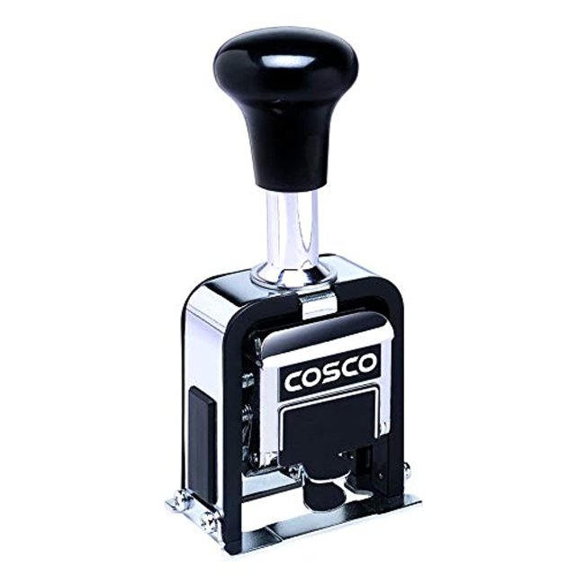 COSCO 2000PLUS Automatic Numbering Machine, 6 Whe