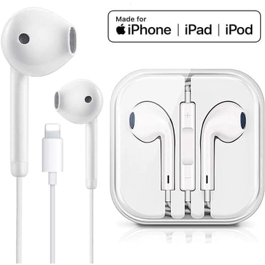Écouteurs, écouteurs Intra-Auriculaires Stéréo, avec Micro et Contrôle du Volume, Casque Antibruit Compatible avec iPhone TP/XR/TP Max/iPhone 7/7 Plus iPhone 8/8Plus /iPhone X Écouteurs.
