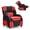 Red, variant on Costway Kids Youth Gaming Sofa Recliner w/Headrest & Footrest PU Leather Blue