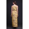 thumbnail image 4 of Bimba Bird Ladies Crew Neck Waist String Print Maxi Dress with Side Slits Summer Wear-X-Small, 4 of 6