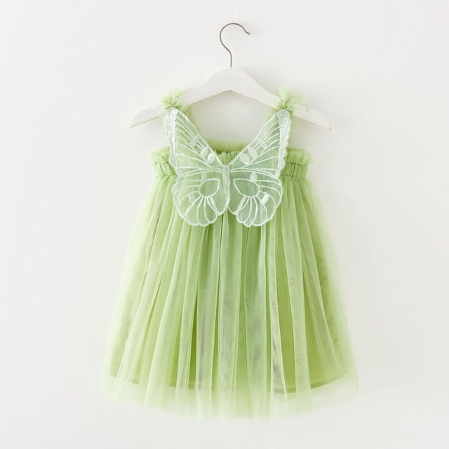 Robe à Bretelles Sans Manches pour Filles Tout-Petits pour Fête Dansante