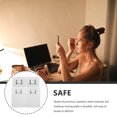 thumbnail image 3 of 4pcs Foundation Palette Stainless Steel Makeup Mixing Plate Ring Nail Art Mixing Plate, 3 of 9