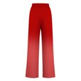 thumbnail image 4 of Pants for Women, Womens Fashionable Striped Printed Drawstring Wide Leg Pants, 4 of 5