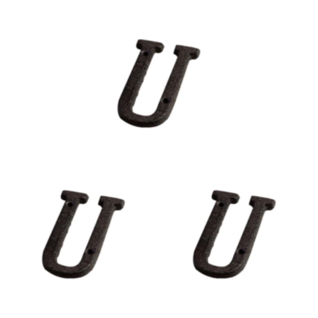 Youkk Iron Decoration Doorplate Durable And Rustproof Wide Application Not Easy To Fade Metal Metal Letters House Numbers B17--U 3Set