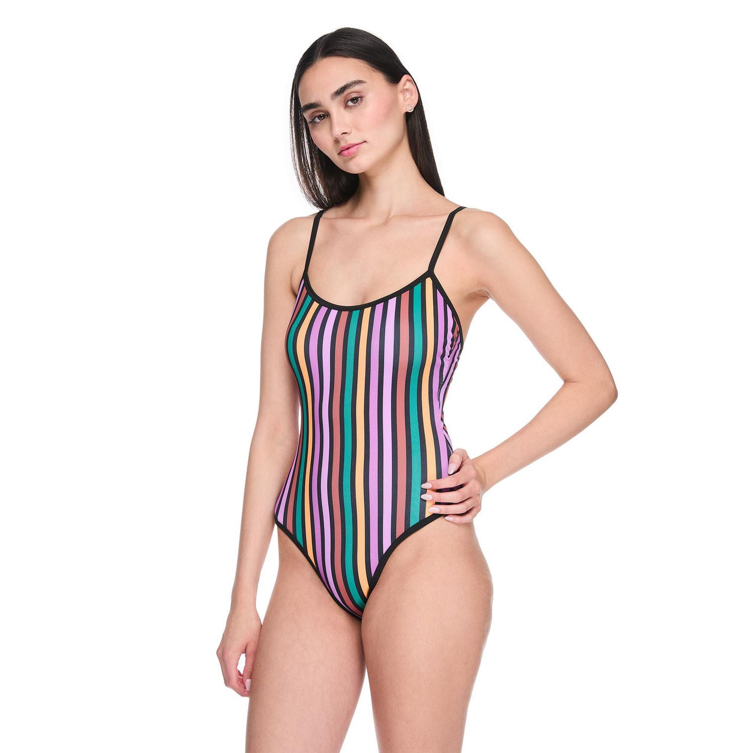 Maillot de bain 1 pièce imprimé No Boundaries pour femmes