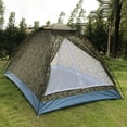 thumbnail image 1 of TIMIFIS Camping Tente pour 2 Personnes, Tente de Camping Extérieure à Étages et à Portes, Tente Camouflage pour Voyager, Sac à Dos, Randonnée, Camping et Randonnée en Plein Air, 1 of 7