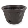 thumbnail image 2 of Suncast 100 Foot Resin Wicker Garden Water Hose Storage Holder Pot (4 Pack), 2 of 11