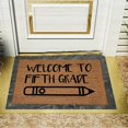 thumbnail image 3 of Coir Doormat Funny Outdoor Mats for Porch Rug for Entryway Indoor Washable Door Mats for Crafting Anti-Slip Mat Backing Perfect for Indoor and Outdoor Use, 16x24 Inch WELCOME TO FIFTH GRADE, 3 of 4