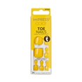 thumbnail image 1 of KISS imPRESS Color No Glue Pedi Press-On Toenails Solid Yellow Squoval Shape Includes 24 Nails Prep Pad 1 Manicure Stick 1 Mini File, 1 of 5