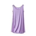 thumbnail image 1 of Timegard Robes de Nuit pour Femmes Col Rond Sans Manches Vêtements de Nuit Confortables Doux Couleur Unie Robe de Nuit Décontractée, 1 of 5