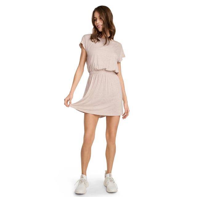 Jockey Robe en Tricot à Taille Froncée pour Femmes