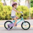thumbnail image 4 of Costway Vélo pour Enfants 14 Pouces avec Selle et Guidon Ajustables, Roues Stabilisatrices Amovibles, Frein à Main, Bleu, 4 of 10