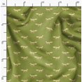 thumbnail image 2 of Soimoi Velvet Fabric Fox Animal Print Sewing Fabric Yard 58 Inch Wide, 2 of 6