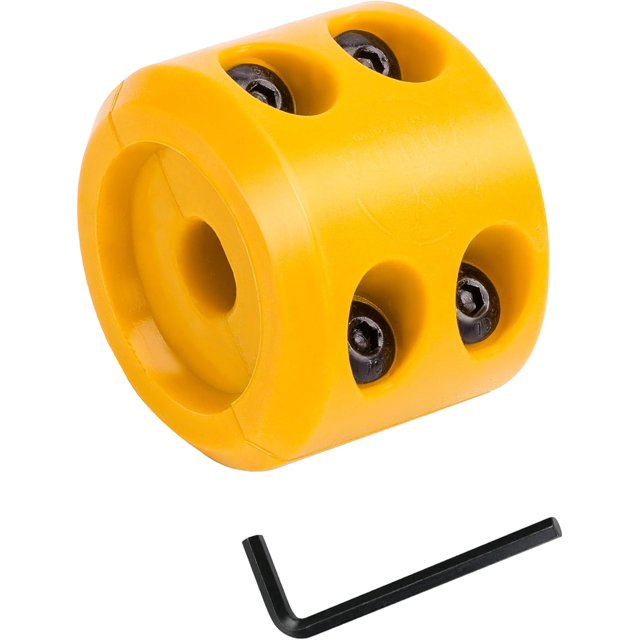 ORUYROP Winch Cable Hook Stopper, Silicone Rubber Stopper Protects Synthetic Winch Rope, Towing Hook, Cable Line for ATV UTV, Yellow