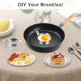 thumbnail image 2 of Lingdii Egg Ring, 304 Stainless Steel Egg Mold with Heat Resistant Mitts Potholder Cooking Rings Egg Pancake Shaper Non Stick Fried Egg Rings For Egg McMuffins Omelet Biscuits, Egg Cooker Rings 4 Pack, 2 of 7