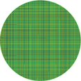 thumbnail image 1 of Ahgly Tapis Rond Lavable en Machine Intérieur Transitionnel Vert Néon, 3 Pieds Rond, 1 of 7