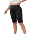 thumbnail image 2 of Women Plus Size Biker Shorts Gym Workout Running Yoga Athletic Shorts, 2 of 6