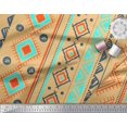 thumbnail image 3 of Soimoi Georgette Viscose Fabric Aztec Geometric Fabric Prints by Yard 42 Inch Wide, 3 of 3