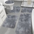 thumbnail image 1 of Dvkptbk Mixed Colors Bath Mats 5 Set Bathroom Rugs For 5 Pcs Toilet Mats Universal Soft Comfortable Water Absorption Non-Slip Thick Machine Washable Easy Dry Dark Color, 1 of 8