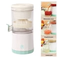 thumbnail image 1 of HLONK Portable Blender  Electric Citrus Juicer  Rechargeable Hands-Free Masticating Orange Juicer Lemon Squeezer with USB, 1 of 7