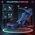 thumbnail image 4 of Achilles Hero Elite Pro Gaming Chair, Computer Chair with Footrest and Lumbar Support, Height Adjustable Gaming Chair with 360°-Swivel Seat and Headrest,  Blue, 4 of 6