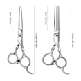 thumbnail image 2 of Pinkiou Hair Cutting Scissors,Stainless Steel Hair Scissors Professional,4PCS Haircut Scissors Hair Thinning Scissors Kit Barber Scissors Set for Hairdressing,Salon or Home Use, 2 of 7