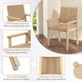 thumbnail image 2 of Gymax 2PCS Chair Rubber Wood Dining Armchairs Paper Rope Woven Seat Balcony Patio, 2 of 4