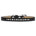 thumbnail image 1 of Pearl And Clear Crystal Size 10 Black Puppy Ice Cream Collar, 1 of 1