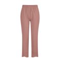 thumbnail image 4 of Timegard Womens Plus Size Pants Elastic Waisted Solid Color Lightweight Pants Lounge Trousers Pockets, 4 of 4