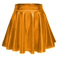 thumbnail image 1 of Women Mini Skort Metallic Sparkly Shiny Flared Pleated A Line High Waist Stylish Wear, 1 of 2