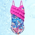 thumbnail image 4 of MIASHUI Girls One Piece Swimsuits Kids Ruffles Bathing Suit,Hot Pink,8-9 Years, 4 of 4