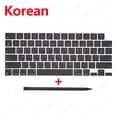 thumbnail image 1 of New Replacement Keyboard Keys Keycaps For Macbook Air 13" M2 A2681 Keycap Key Cap UK US RU ES FR IT DK NO DE KR PT HU 2022 Korean, 1 of 6